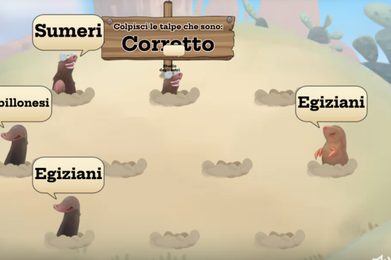 Gioco interttivo delle talpe sui popoli della esopotamia storia scuola primaria classe quarta