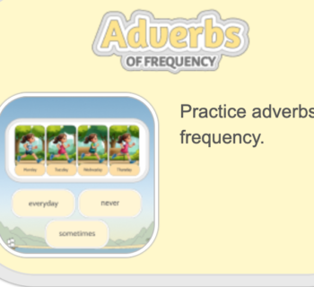 esercizio interattivo per l'insegnamento dell'Inglese alla scuola primaria frequency adverbs -avverbi di frequenza
