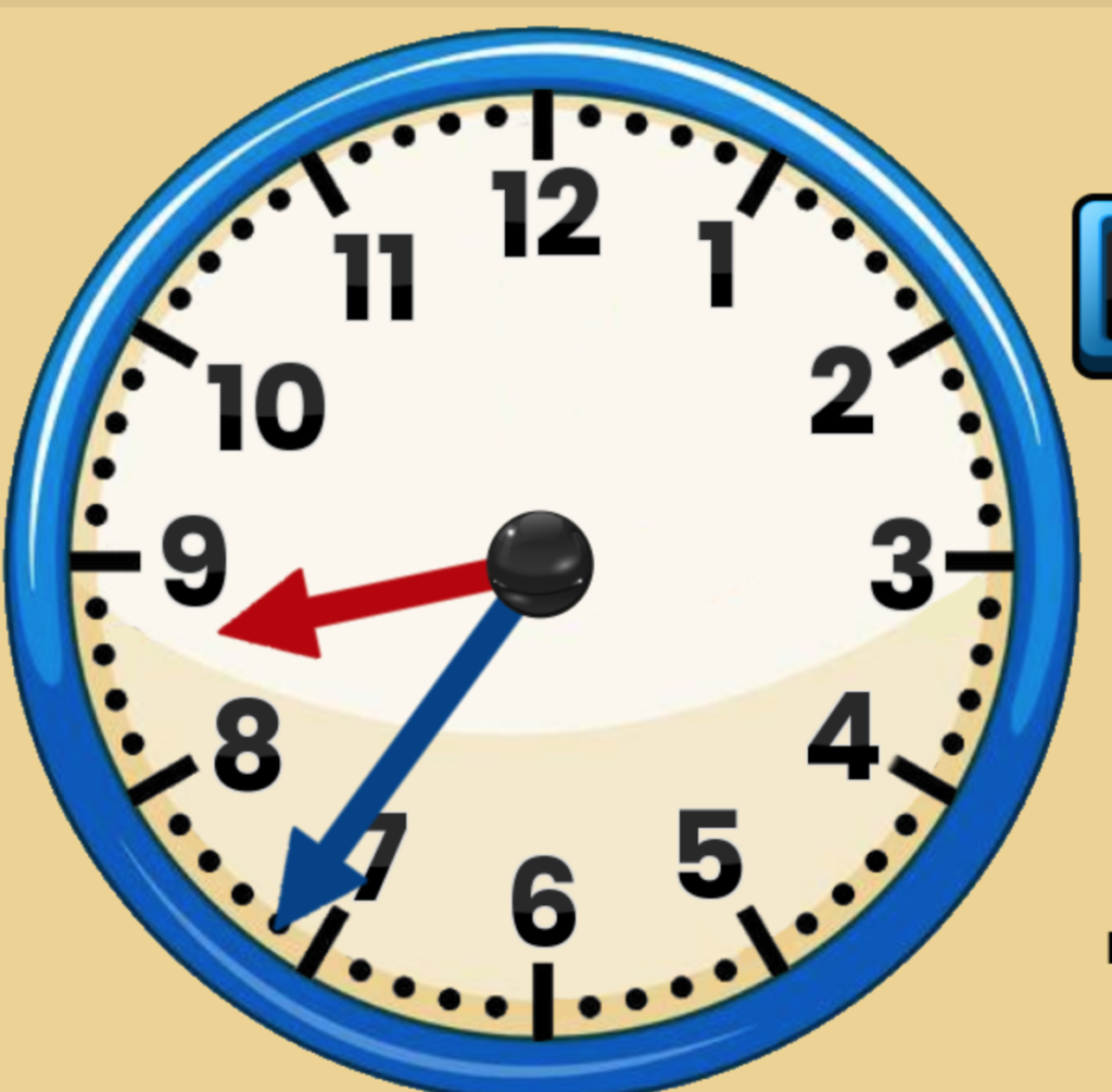 orologio interattivo per insegnare a leggere l'ora per alunni della scuola primaria