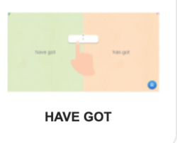 esercizio interattivo da learning apss.org per la scuola primaria, disciplina inglese -have got