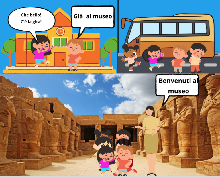 fumetto fatto con Canva da bambini di classe 4 scuola primaria