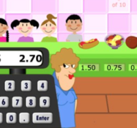 gioco interattivo per i calcoli mentali con i numeri decimali