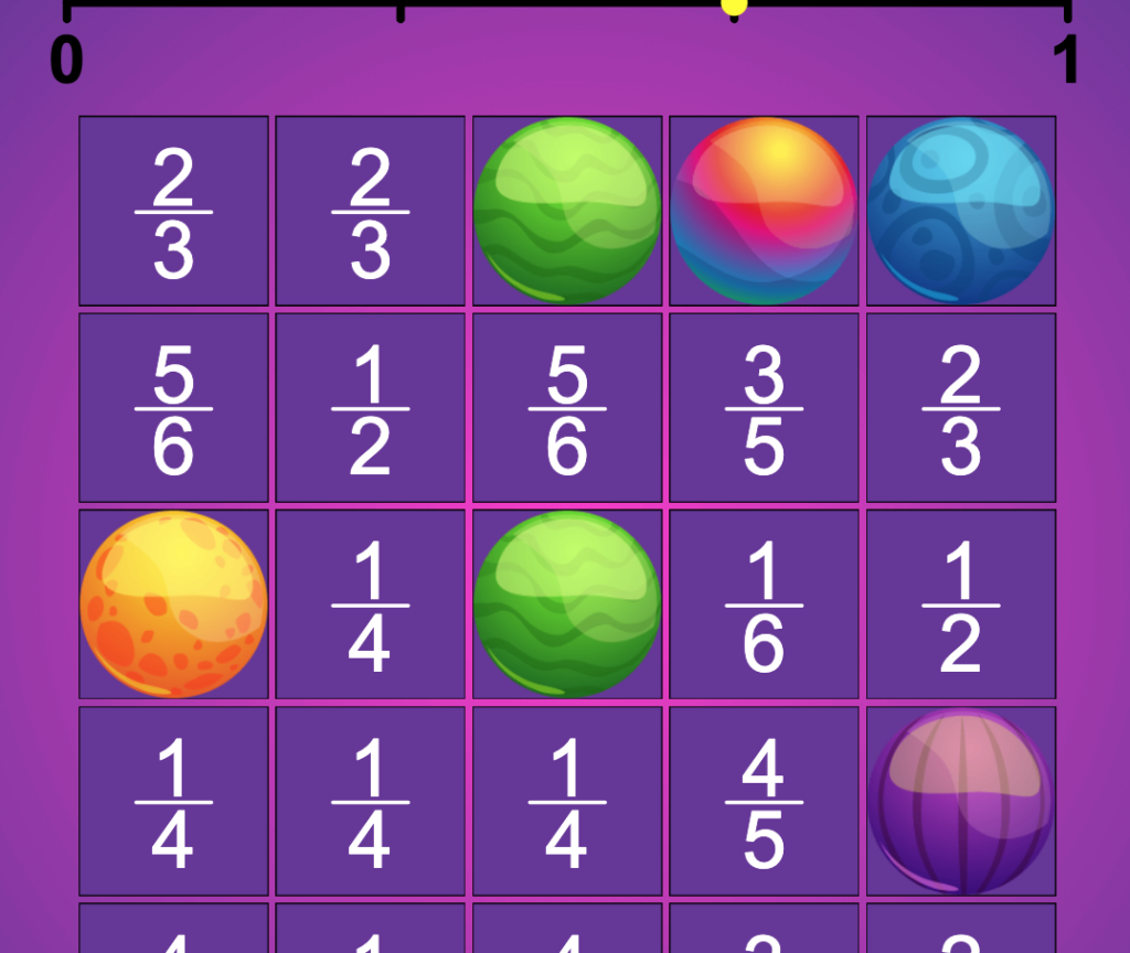 Gioco interattivo sul riconoscimento delle frazioni adatto alla scuola primaria