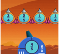 gioco interattivo per il riconoscimento delle frazioni equivalenti adatto alla scuola primaria