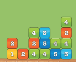 gioco interattivo per lo sviluppo di abilità nel calcolo rapido dell'addizione da math playground