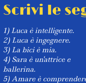 Attività introduttiva sul predicato nominale presentazione di Genially