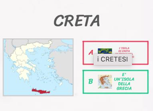 Quiz interattivo da wordwall per il ripsso della civiltà dei Cretesi classe 4 scuola primaria